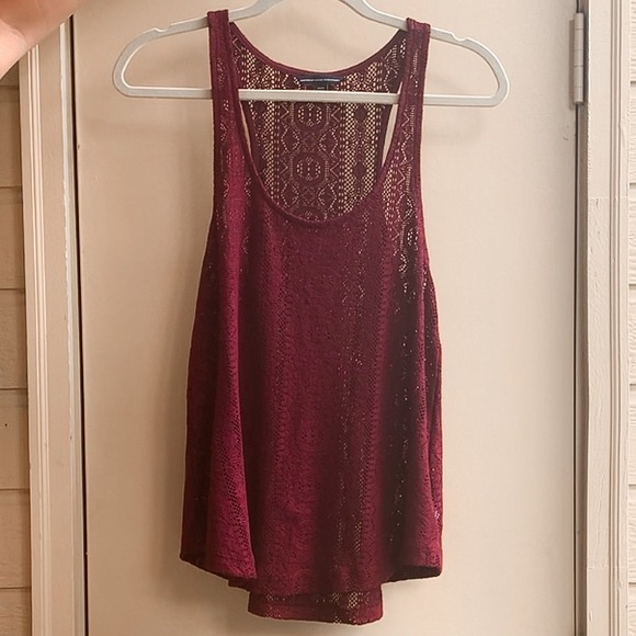 American Eagle - Tank Top - Maroon/Red - Picture 3 of 5